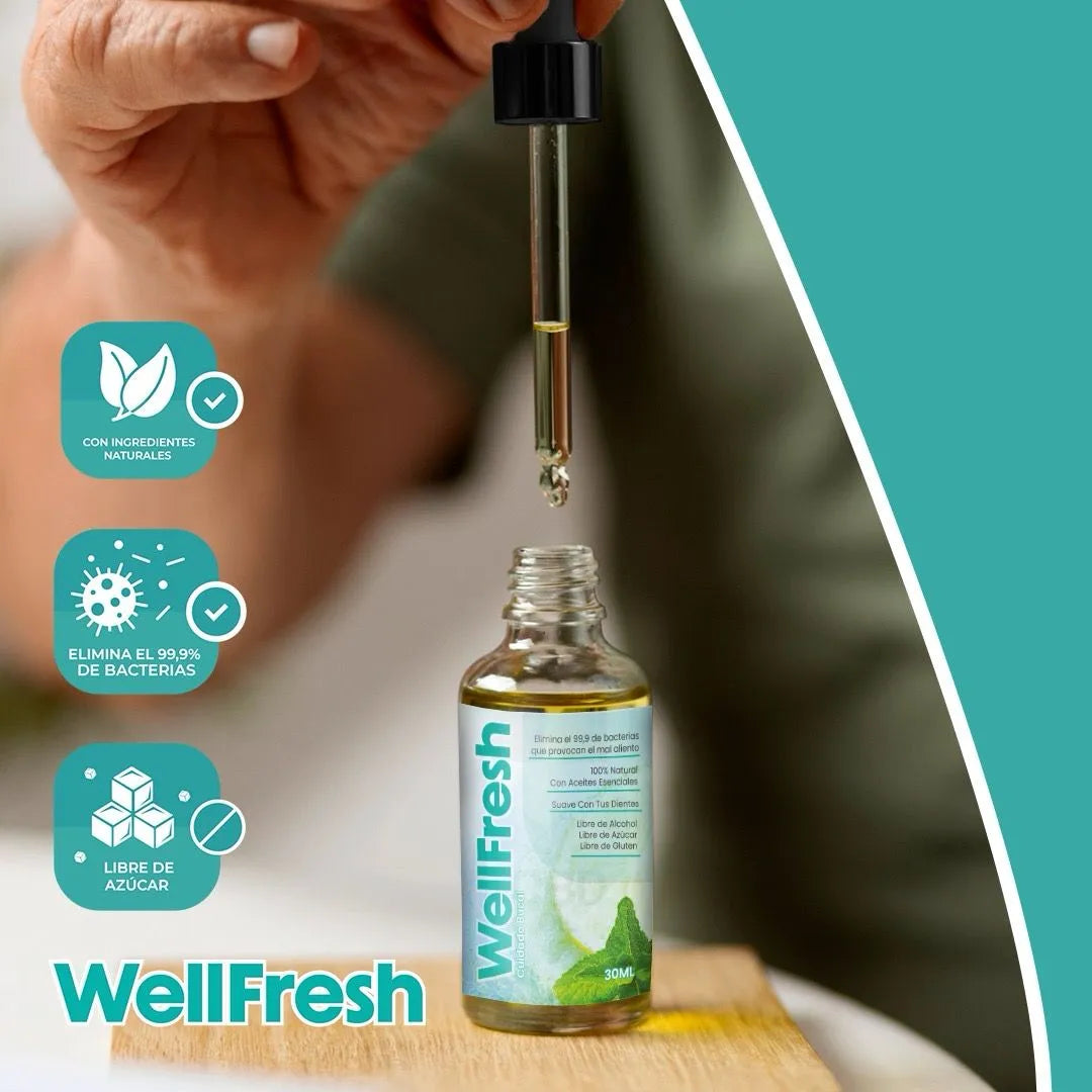 Well Fresh - Gotas naturales para el mal aliento