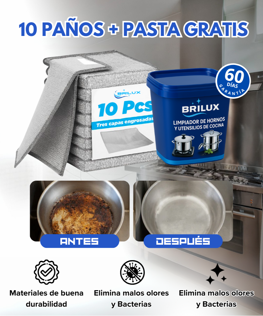 BRILUX® | x6 PAÑOS DE ALAMBRE MULTIUSO