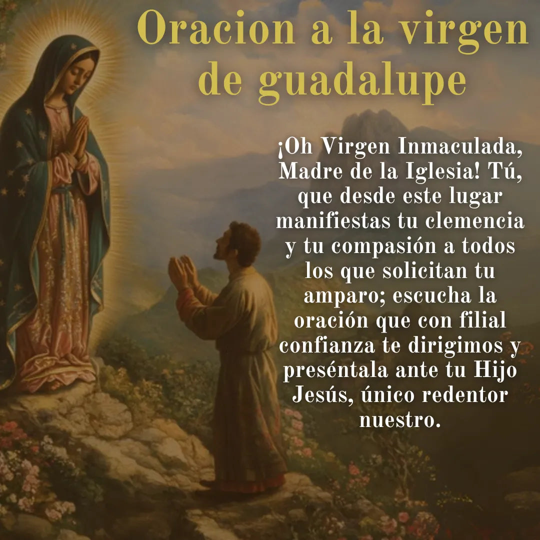 Collar Virgen de Guadalupe  Baño de oro 18K