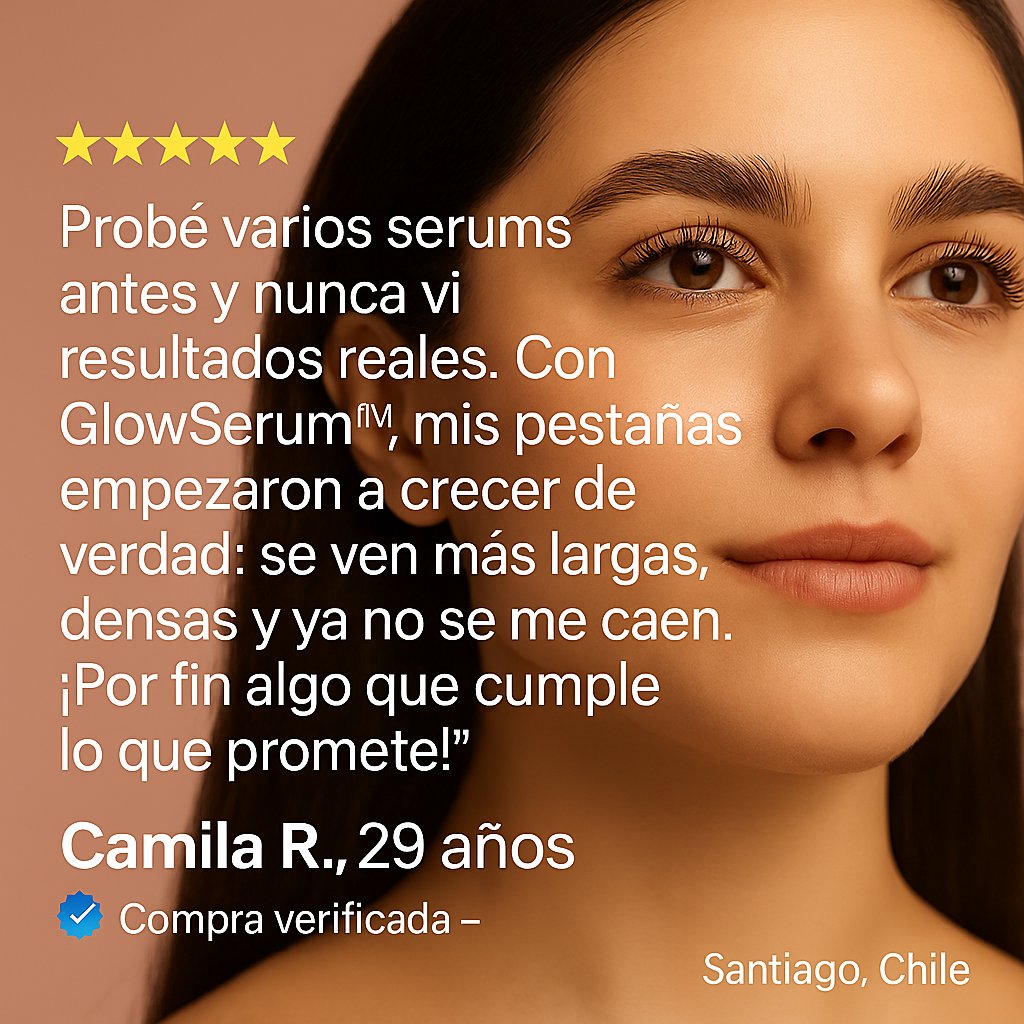 🎁 2x1 SOLO por HOY | GlowSerum™: El serum que sí hace crecer tus pestañas.