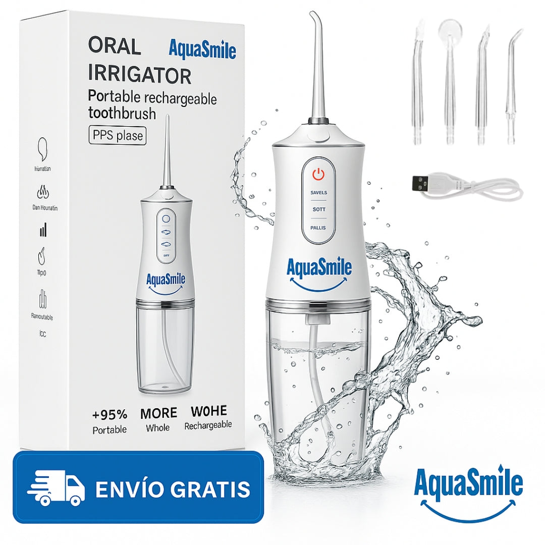 AquaSmile Pro™ - Irrigador Bucal y Limpiador Oral