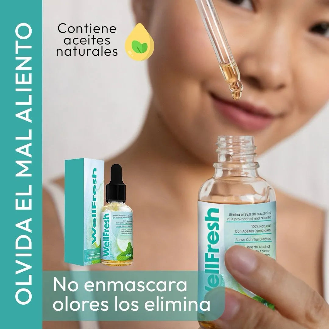 Well Fresh - Gotas naturales para el mal aliento