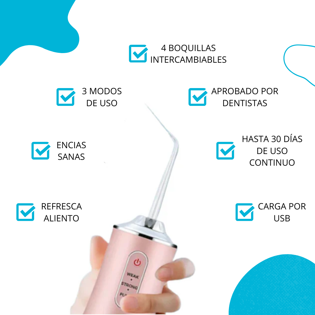 AquaSmile Pro™ - Irrigador Bucal y Limpiador Oral