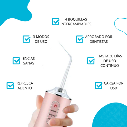 AquaSmile Pro™ - Irrigador Bucal y Limpiador Oral